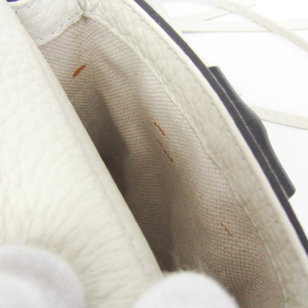GUCCI White Leather Bamboo Backpack - Picture 13 of 16